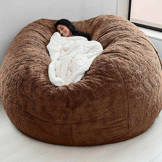 Giant Plush Bean Bag Sofa – Large Floor Lounger | Multiple Colors | 5FT–7FT