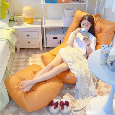 Bean Bag Sofa – Foldable Tatami Floor Seat | Bedroom & Living Room Recliner