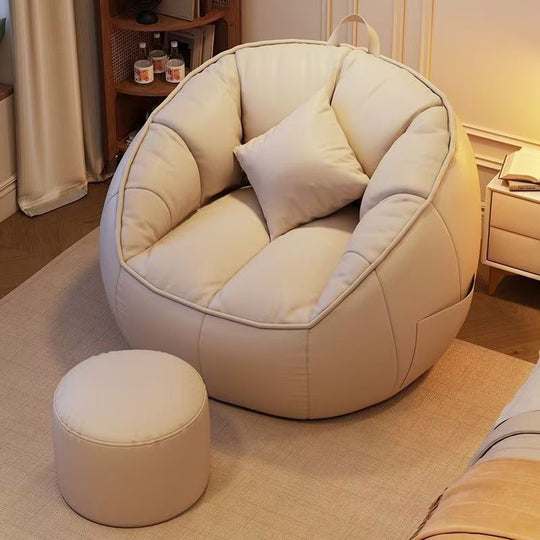 Pumpkin Bean Bag Sofa – Cat Scratch Resistant Single Seat for Bedroom & Living Room | Multiple Colors