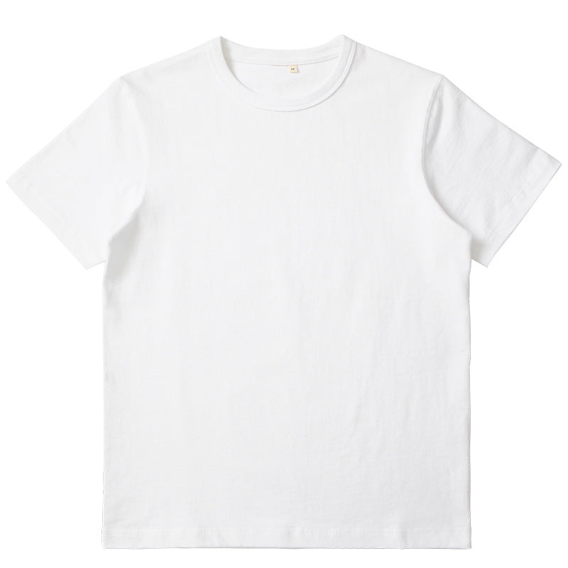 Unisex Cotton T-Shirt – Solid Color, Round Neck, Loose Fit | Men & Women