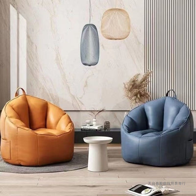 Pumpkin Bean Bag Floor Sofa – Lazy Lounge Chair for Bedroom & Living Room | Multiple Colors