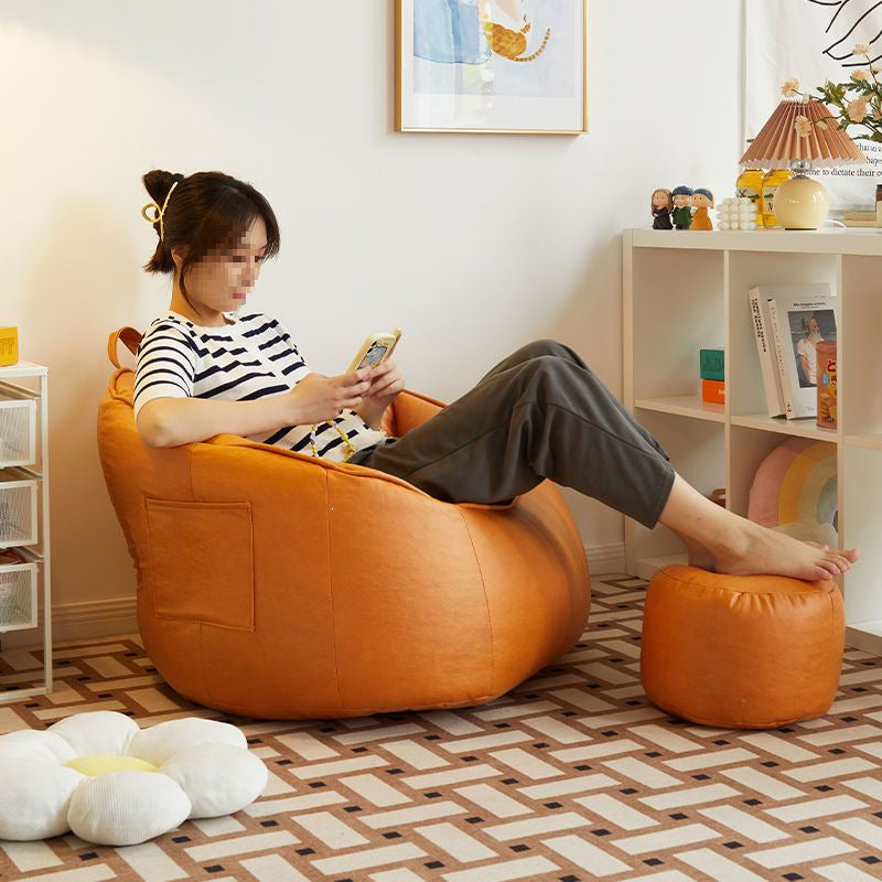 Pumpkin Bean Bag Floor Sofa – Lazy Lounge Chair for Bedroom & Living Room | Multiple Colors
