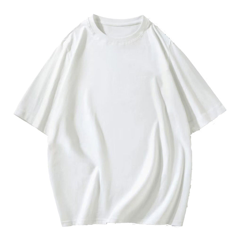 Heavyweight Pure Cotton T-Shirt – Loose Fit, Round Neck | Men & Women | S–4XL