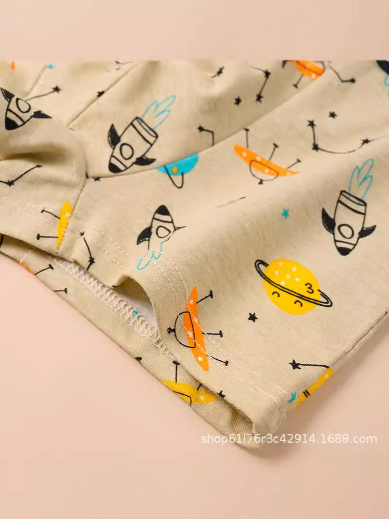 Boys' Pure Cotton Boxer Briefs – Fun Cartoon Prints | Soft All-Day Comfort
