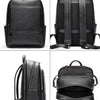Men’s Genuine Leather Travel Backpack – Business & Casual Large Capacity Bag | Fits 15" Laptop