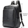 Men’s Genuine Leather Travel Backpack – Business & Casual Large Capacity Bag | Fits 15" Laptop