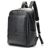 Men’s Genuine Leather Travel Backpack – Business & Casual Large Capacity Bag | Fits 15" Laptop